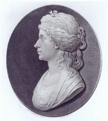 Angelica Kauffman, gegraveerd door J.F Bause